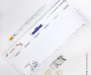 פנקס שולחני קצר לתכנון שבועי - יום אהבה